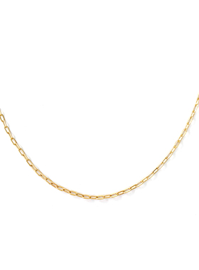 TERRA时髦叠戴素链女18K金裸项链