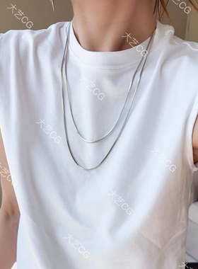 多种戴法长项链百搭蛇骨链长链多层短链时尚INS风欧美简约
