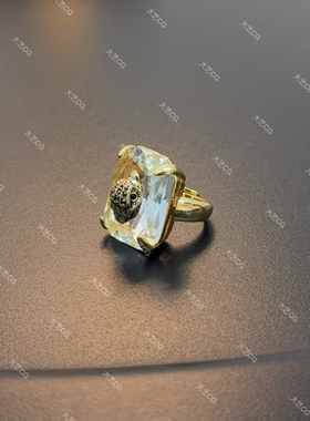 复古风大戒指超闪小众项链气场指环RIAIg 0481