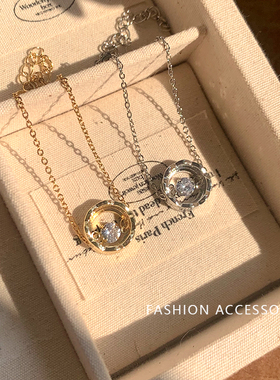 时来运转手链女款2024新款锁骨链高级感轻奢小众金色不易掉色手链