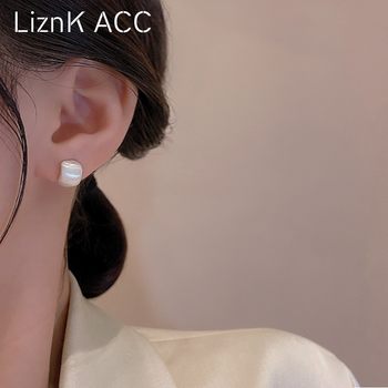 s925 silver needle unique niche design matte earrings 2023 new fashion high-end light luxury internet earrings for women