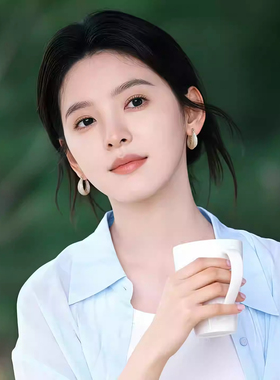 章若楠同款白色滴釉圈圈耳扣女士耳环2026新款爆款高级感耳钉耳饰