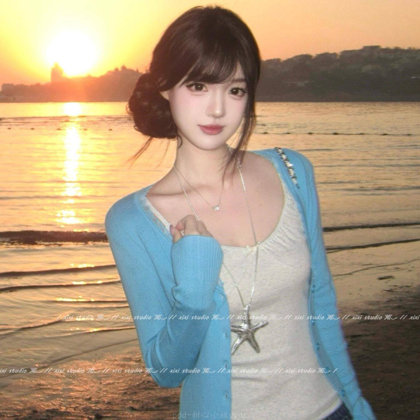 甜辣银色海星吊坠长款项链度假风叠戴夸张颈饰个性配饰新品装饰女,淘宝优惠券,粉丝福利购,淘宝优惠卷