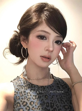 欧美GIRL！！夸张素圈大耳环2024新款高级感气质大气圈圈耳钉耳饰