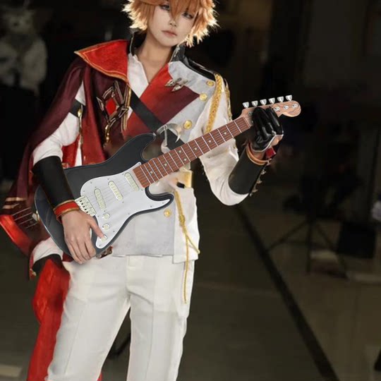 原神达达利亚电吉他cos道具成人拍摄仿真假吉他玩具乐器摆件模型