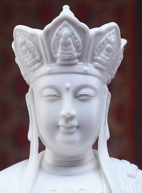 陶瓷地藏王菩萨佛像坐像摆件供奉