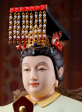 陶瓷碧霞元君送子娘娘眼光娘娘像