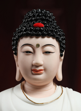 戴玉堂陶瓷大势至菩萨如来佛摆件