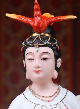 踏凤九天玄女神像九天圣母娘娘