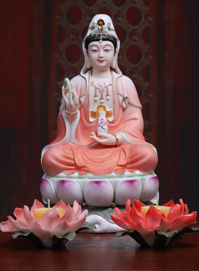 陶瓷莲花烛台供佛酥油灯座蜡烛