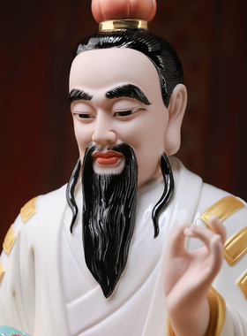 陶瓷如意三清神像摆件