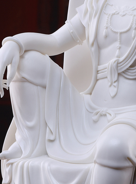 莲心自在观音家用供奉佛像摆件