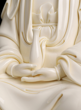 戴玉堂陶瓷观世音菩萨像大师收藏