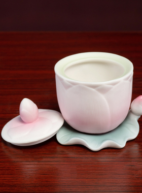 莲花供水杯佛前供杯供佛净水杯