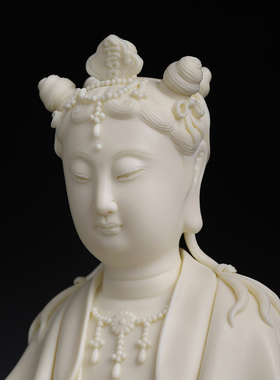 陶瓷文殊菩萨佛像书房艺术摆件