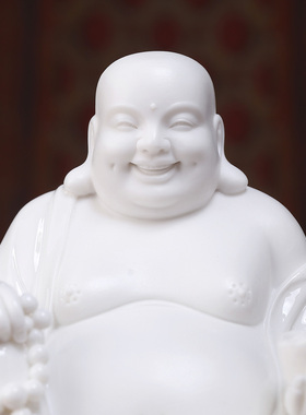 陶瓷大肚笑佛弥勒佛佛像摆件供奉