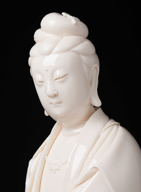 省级大师郑建忠自在观音收藏摆件