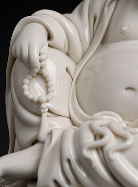 陶瓷如意开怀弥勒佛送礼礼品佛像