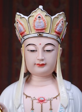 陶瓷地藏王菩萨佛像摆件客厅供奉