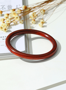 印度小叶紫檀圆条手镯细女款
