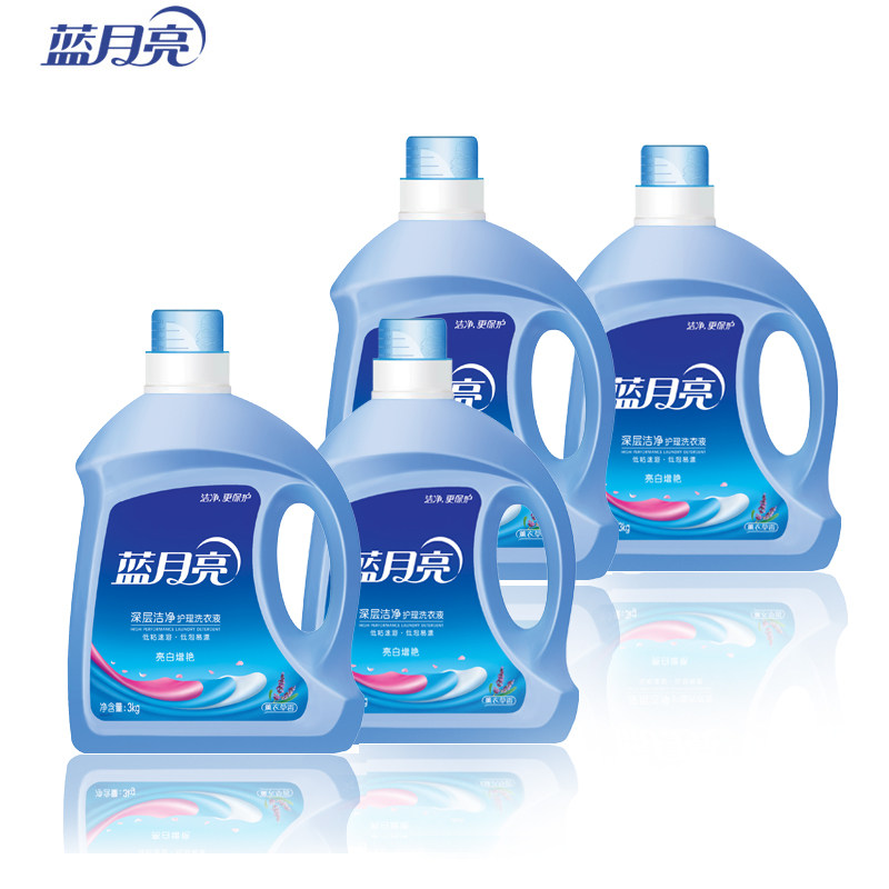 蓝月亮3kg薰衣草持久留香味洗衣液 绿氧多居家日用常规洗衣液