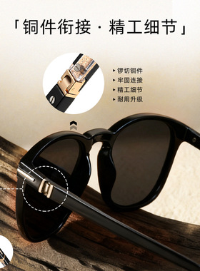 新款亚马逊跨境男女款墨镜板材s31235系列黑色全框TAC偏光太阳镜