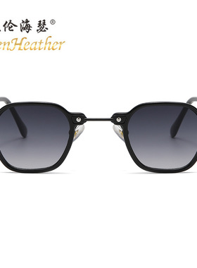 镜片小框嘻哈太阳镜INS复古墨镜街拍男女式框架眼镜2026新款