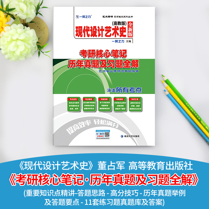 一臂之力2024现代设计艺术史董占军版考研核心笔记历年真题及习题全解 艺术设计考研知识点考点重点考研真题11套练习题库考研资料 - 图0