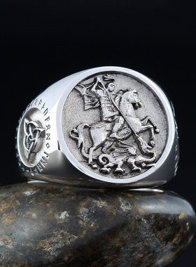 复古经典男士s925银戒指