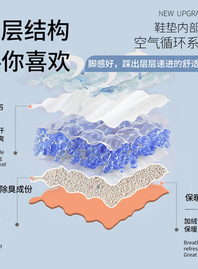 防臭鞋垫保暖纯棉吸汗透气抗菌