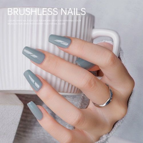 宝诗曼甲油胶纯黑色白色2026新款春夏指甲油显白光疗胶美甲店专用 - 图2