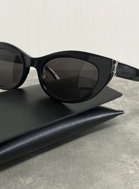 现货ROSE同款YSL小框猫眼墨镜