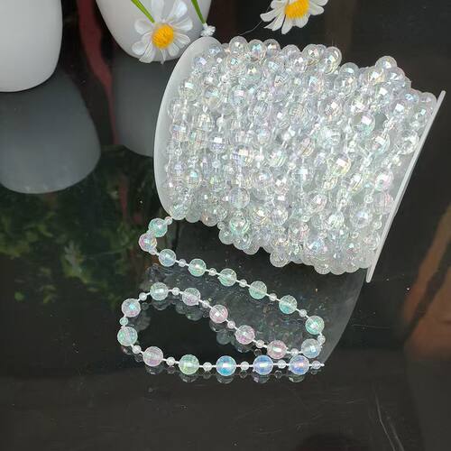 婚礼装饰婚庆珠帘婚庆地球珠线帘珠帘珠串连线珠婚礼DIY珠链 - 图2