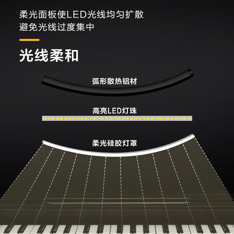 超亮立式学习灯落地灯客厅钢琴灯练琴专用沙发氛围灯卧室床头S918 - 图1