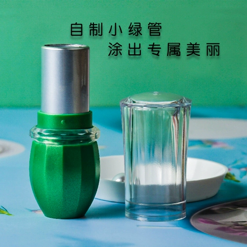 Зеленая помада, ручка, DIY