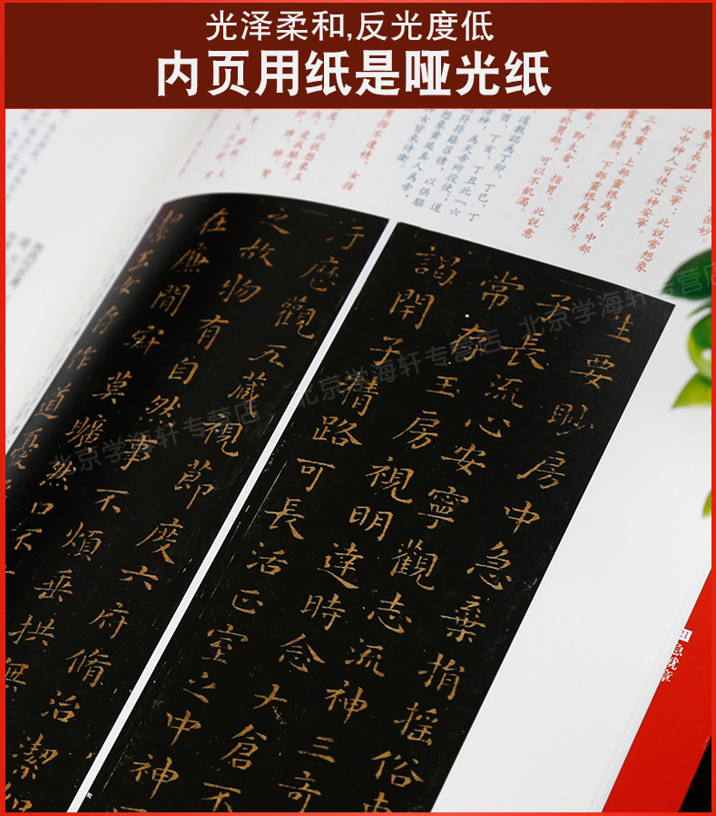 学海轩 大红袍共5帖王羲之王献之小楷中国碑帖名品26繁体旁注二王楷书毛笔字帖孝女曹娥碑黄庭经乐毅论东方朔画像赞上海书画出版社 - 图1