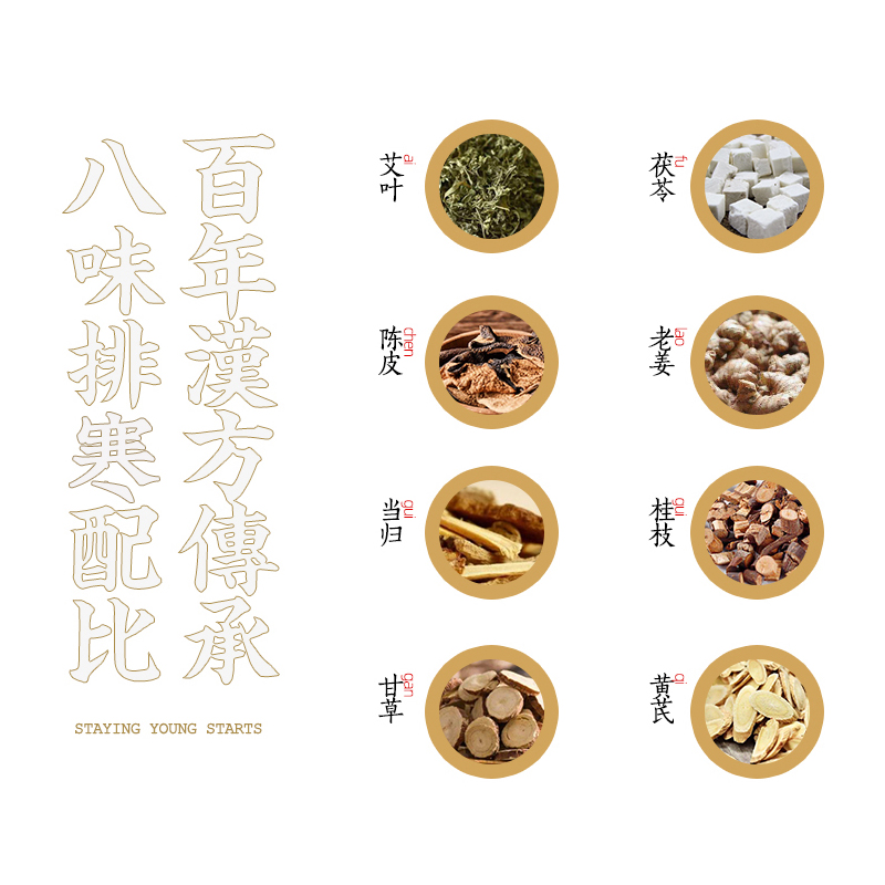 番茄派旗舰店番茄派排寒足浴包男濕气生姜八味草本中药泡脚药包老姜祛宫寒女2