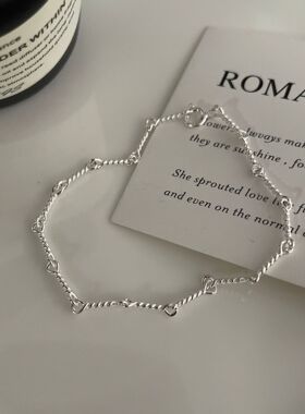 赛伊娜S925纯银复古打结手链女INS风小红书博主同款简约时尚手饰