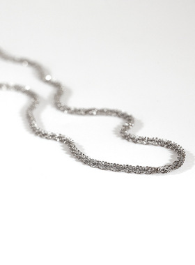 IMI波光粼粼满天星闪光素链裸链钛钢锁骨链ins冷淡风项链女YL633