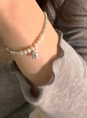 韩版s925纯银铃兰花碎银子手链女时尚轻奢风精致高级感送闺蜜