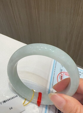 浅色玉手镯冰糯种阳绿糯种浅绿正圈玉镯原石圆镯子玉石少女款镯子
