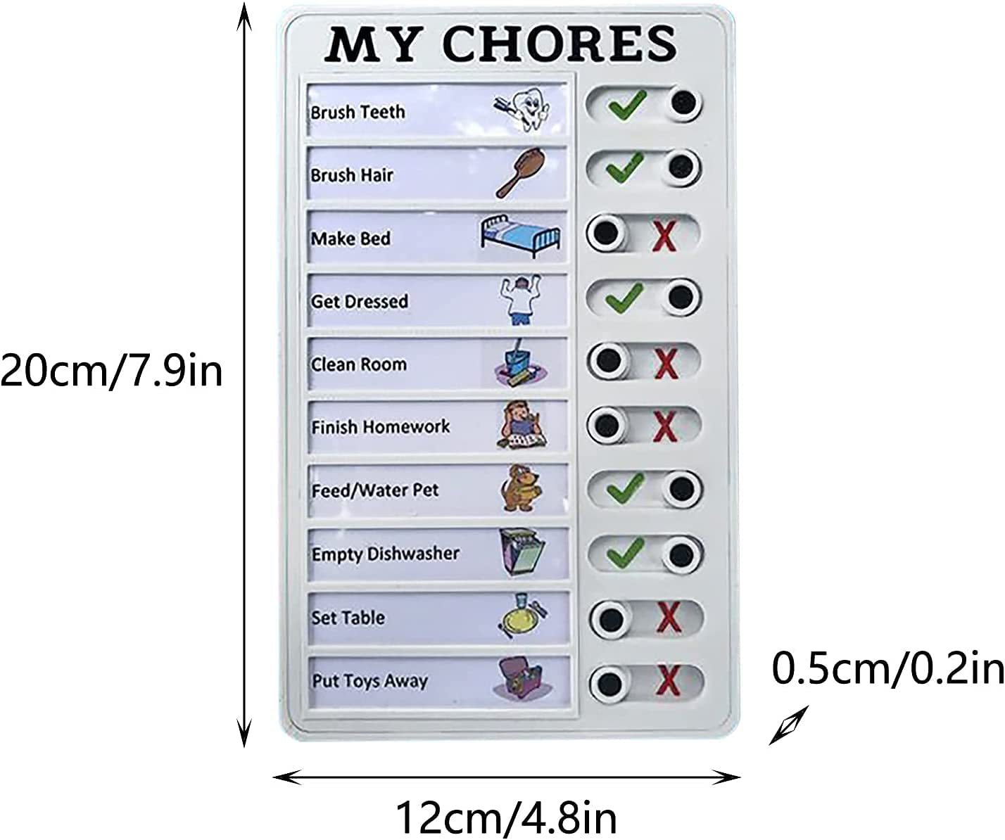 独立站新品 RV Checklist 房车便签留言检查表Memo plastic board - 图0