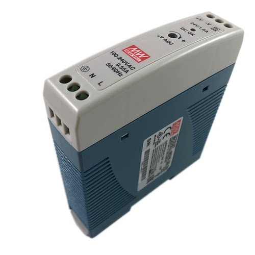 台湾明纬MDR-20-24V导轨20W机壳型工业继电器24V1A稳压电源转换器 - 图2
