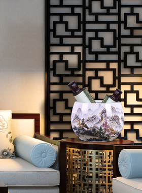 景德镇聚宝家居客厅风水陶瓷器