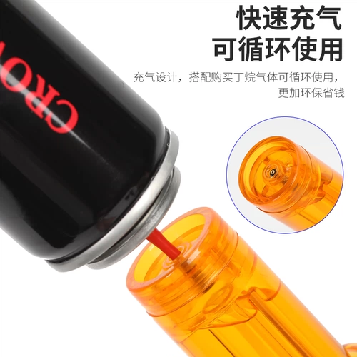 Высокая температура прочная ветрозащитная моксибибибибибибибция более легкая огненная точка сигара мокса Специальный прозрачный распылительный пистолет может быть надут и заблокирован прямой