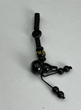 雷公墨葫芦福禄钥匙扣 手机坠u盘钱包饰品挂件男女款礼物