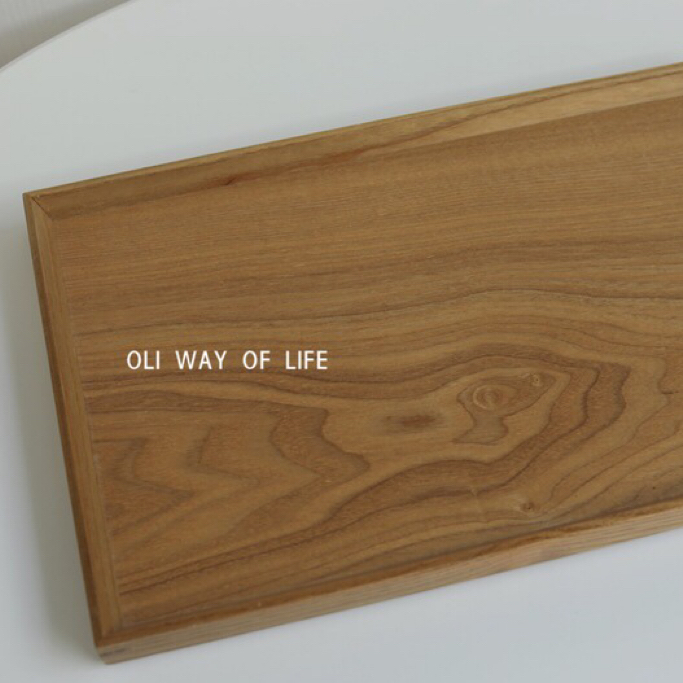 OLI WAY OF LIFE简约日式实木托盘长方形面包盘木制盘家用摆件 - 图1