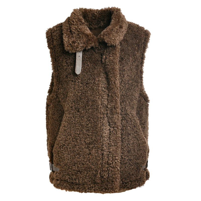 羊羔毛马甲女2025秋冬新款加厚皮毛一体坎肩颗粒羊羔绒马夹外套潮,淘宝优惠券,粉丝福利购,淘宝优惠卷