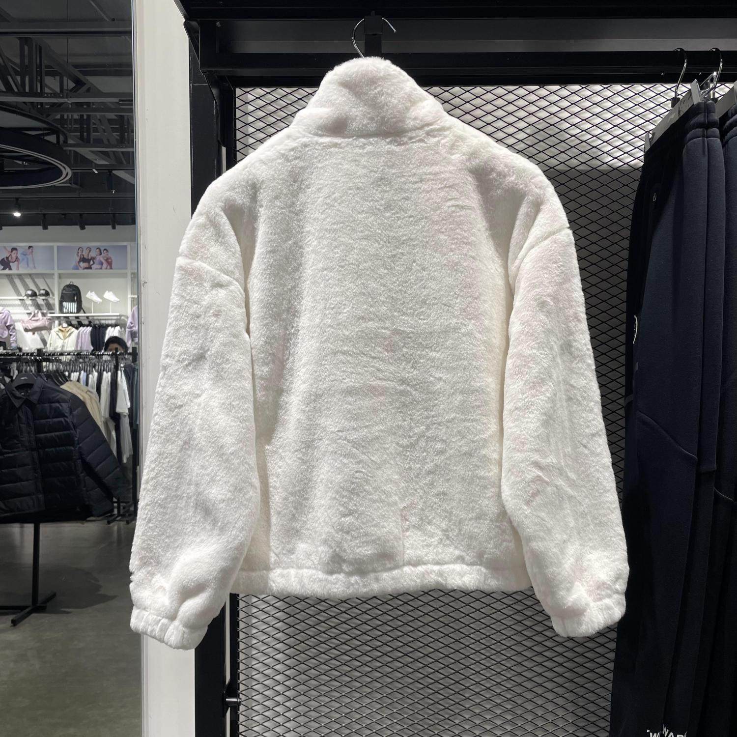 李宁女子冬季运动潮流刺绣仿皮草保暖舒适宽松休闲短外套AJDT544,淘宝优惠券,粉丝福利购,淘宝优惠卷