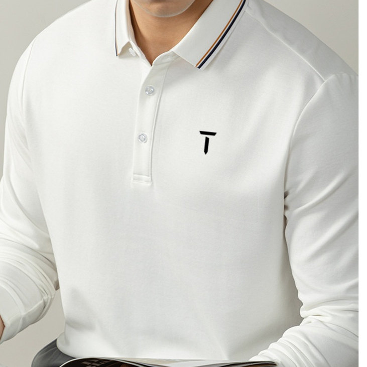 T/欧巡赛高尔夫上装春秋款男士长袖翻领POLO衫运动休闲高级感T恤,淘宝优惠券,粉丝福利购,淘宝优惠卷